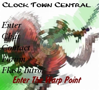 Official artwork of Link riding Epona with the effect of rippling water overlayed. The image is covered with text.