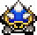 A spiked beetle as it appears in The Minish Cap. A blue turtle with spikes on its shell.