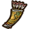 The giant quiver from Twilight Princess. A golden quiver that holds many arrows.